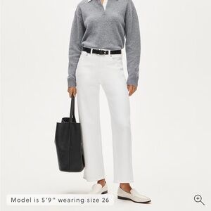 J. Crew White slim wide Jean white new nvr worn sz 30 TALL! Offer!